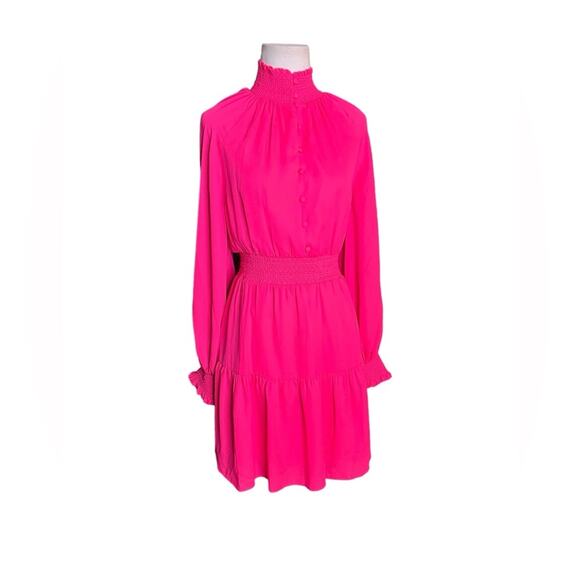 NWOT Alice + Olivia Lavinia Blouson Wild Pink Dress – Sz 6 - Picture 5 of 10